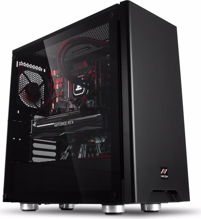 Produktbild Mifcom Savage RTX2080Ti Core i7 Advanced (Intel Core i7-10700K, 32 GB, 1000 GB, GeForce RTX 2080 Ti)