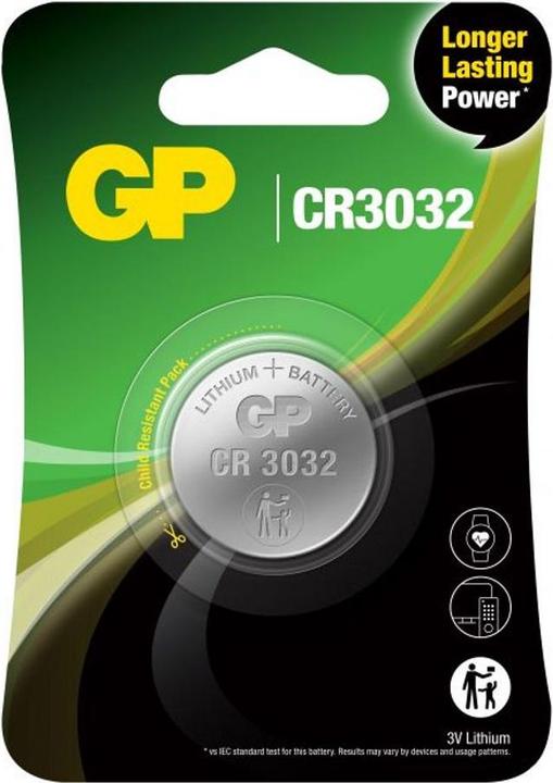 Image du produit GP Batteries PILE BOUTON LITHIUM CR3032 (1 pcs, CR3032, 500 mAh)