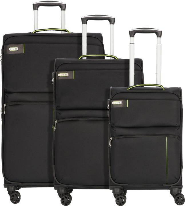 Actual product image D&N Travel Line 6704 - 3-piece suitcase set dobby nylon (208 l, XL (from 140l))