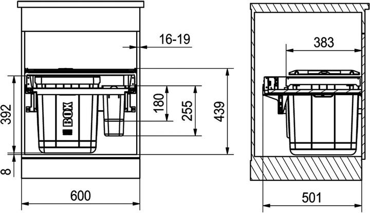 Immagine prodotto Franke Serie 350 H Varia 60 Cop. Cont. (40 l)