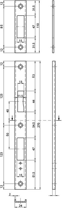 MSL U-Schliessbleche B-23421 (Schliessblech)