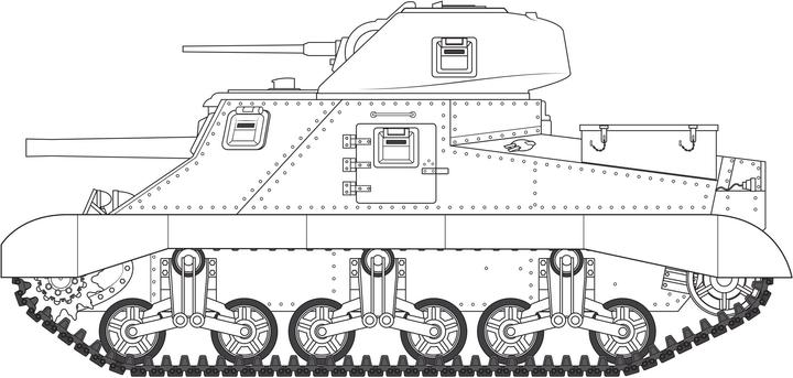 Produktbild Airfix Bausatz Panzer M3 Lee / Grant 1:35