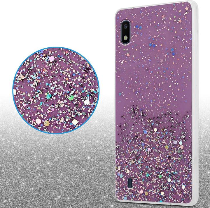 Actual product image Cadorabo TPU cover sparkling glitter (HTC One M10, Samsung Galaxy A10)