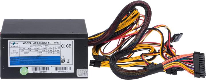 Actual product image Eurocase Power supply ATX-650-14 PFC, 650W (650 W)