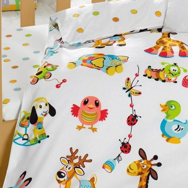 Produktbild Cotton Box Baby Bettwäsche Play Animals (100 x 135 cm, 35 x 45 cm, 40 x 60 cm)
