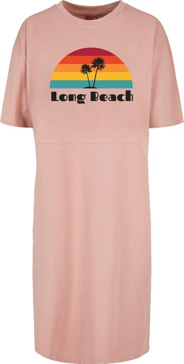Produktbild Merchcode Ladies Long Beach Organic Oversized Slit Tee Dress - 117779 (S)