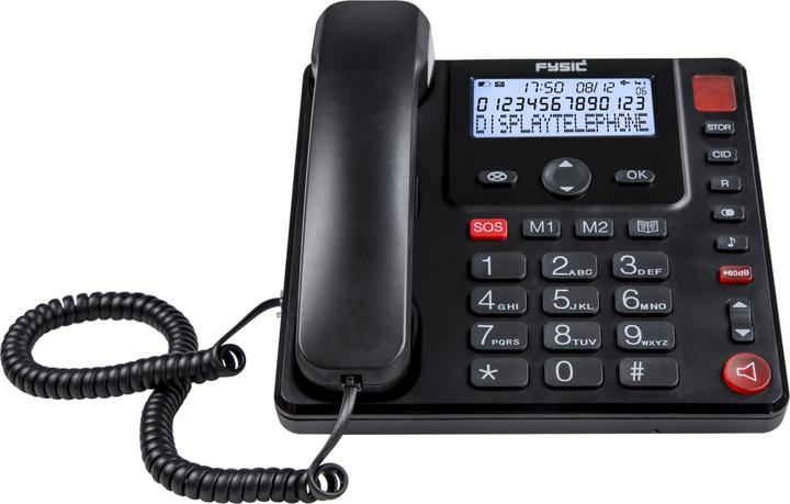 Actual product image Fysic FX-3940 Senior citizen's telephone with large clear display - Extra-luid gespreks- en belvolume