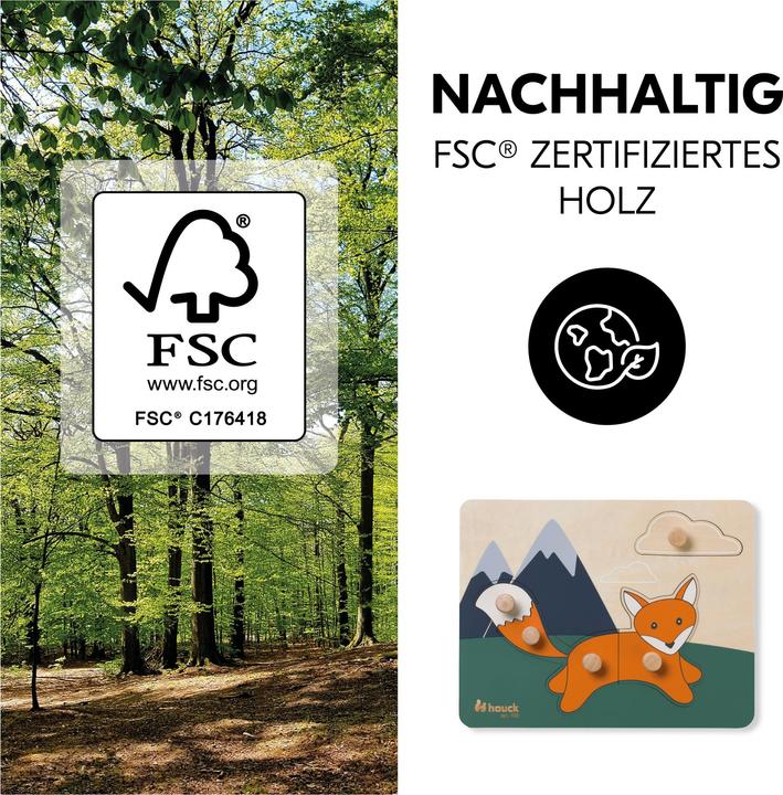 Actual product image Hauck Puzzle N Sort Fox