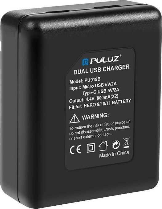 Produktbild Puluz Dual USB Ladegerät (Hero 10, Hero 9, Hero 11)