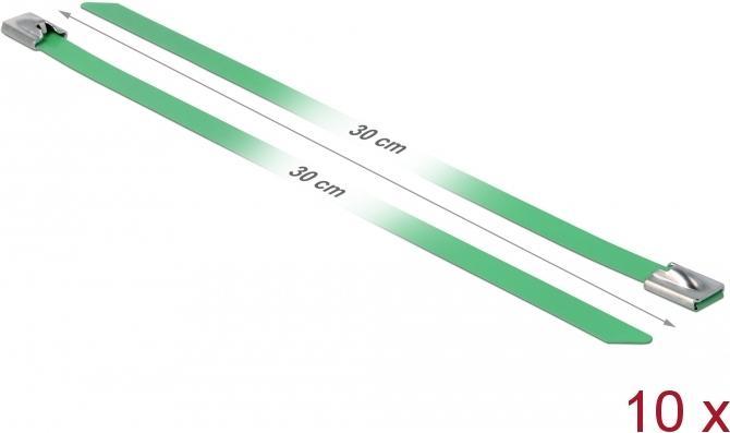Image du produit Delock Colliers de serrage en acier inoxydable 300x7,9 10 pcs. (Serre-câbles métalliques, 300 mm, 10 pcs)