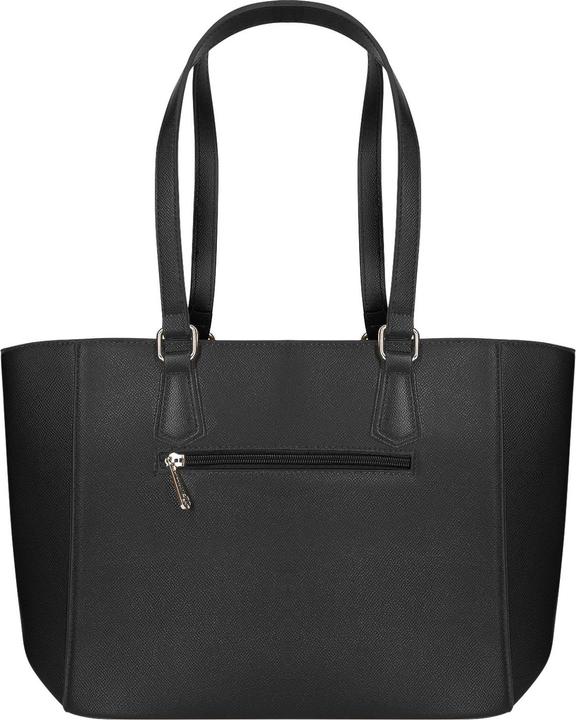 Gallantry Schwarze Cabas-Handtasche aus Kunstleder (5 l)
