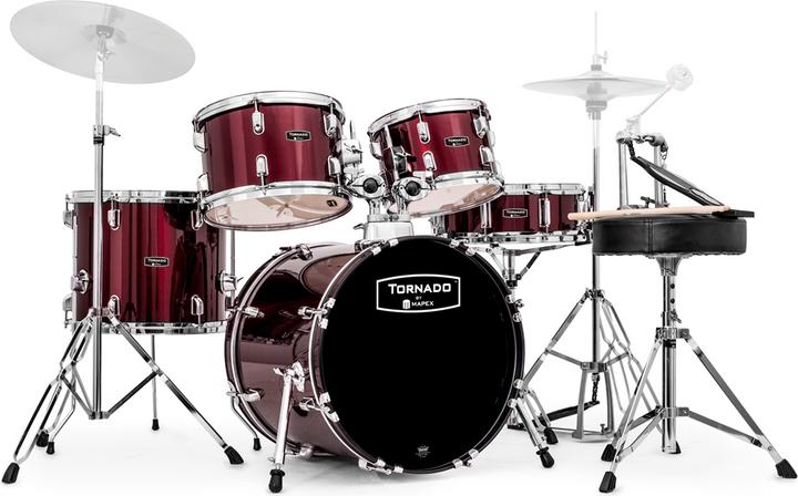 Image du produit Mapex MX Tornado 5pc m/18 "BD rouge (Batterie acoustique)