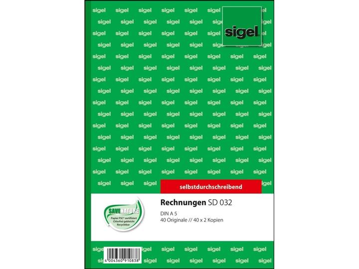 Produktbild Sigel Rechnungen (40 x)