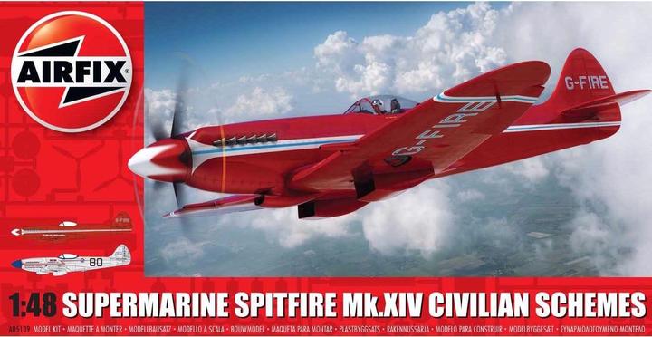 Actual product image Airfix Supermarine Spitfire MkXIV Race 1:48 Kit