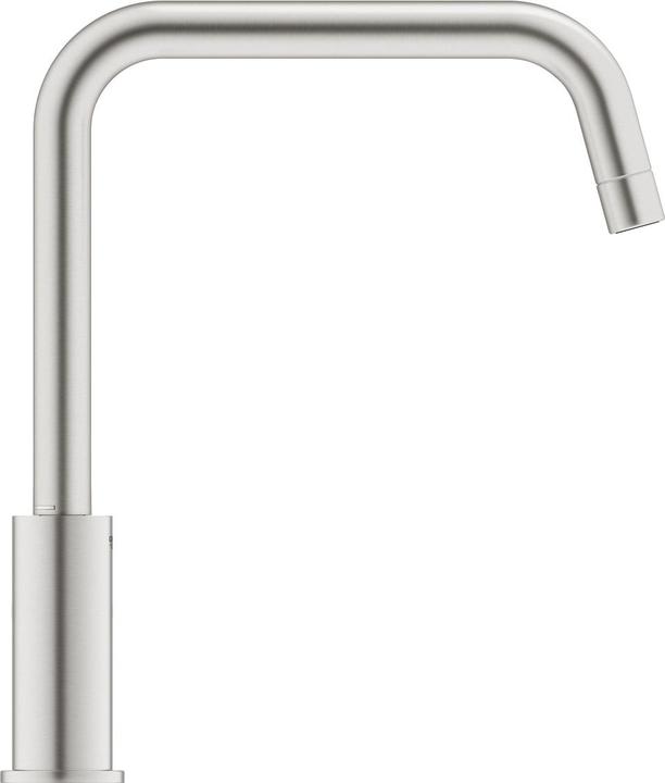 Actual product image Grohe Start QuickFix kitchen faucet, high spout, U-shape, swivel, supersteel