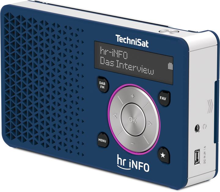 Image du produit TechniSat Digitradio 1 hr iNFO Edition bleu foncé/argent - Mono (DAB+ DAB, VHF)