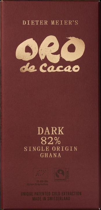 Produktbild Oro de Cacao Tafelschokolade Bio Dark 82% Ghana 80 g (80 g)