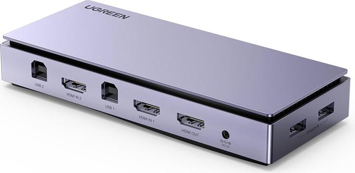 Produktbild Ugreen 2-in-1 HDMI USB KVM Switchbox mit Splitscreen Funktion
