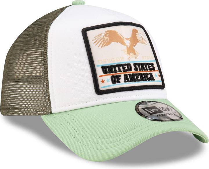 Immagine prodotto New Era Cappello trucker regolabile con cornice ad A - USA EAGLE
