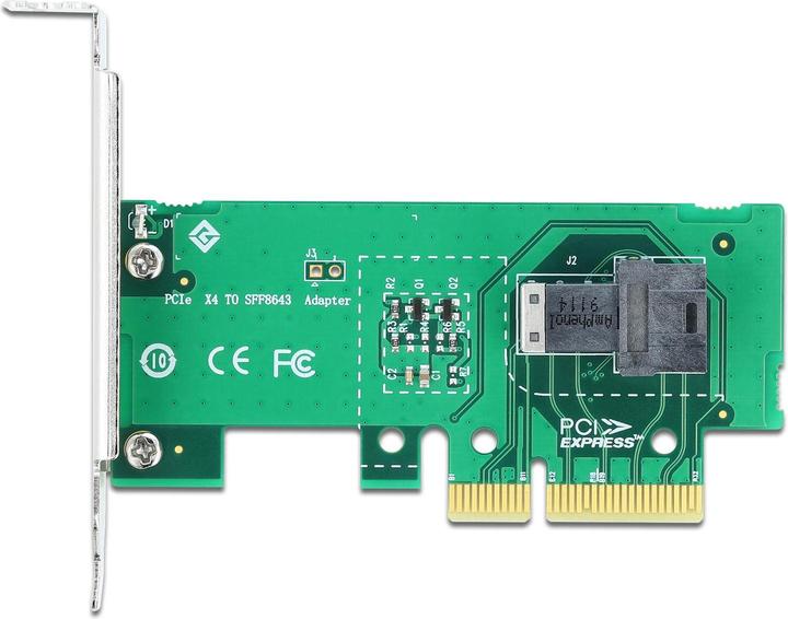 Image du produit Delock Adaptateur de bus hôte PCI-Ex4v4 -1xSFF-8643 NVMe U.2