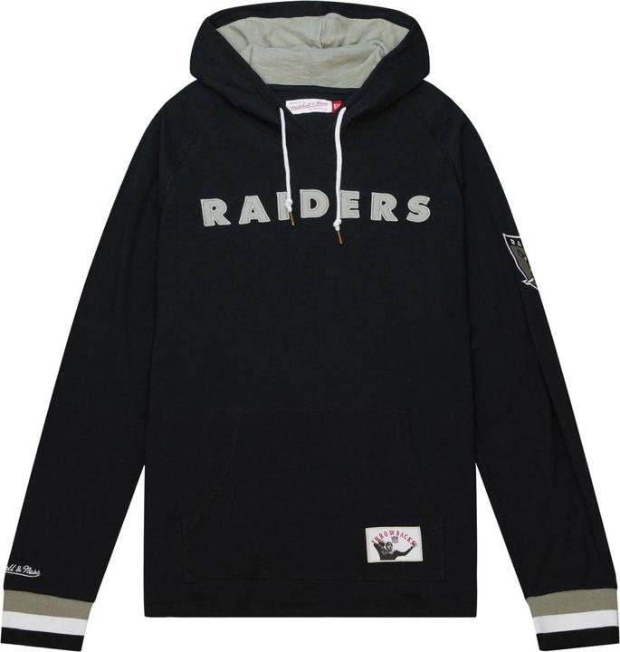 Mitchell & Ness Slub Jersey Hoody - Oakland Raiders - L (L)