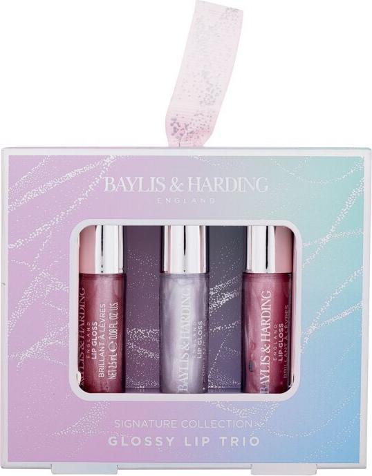 Baylis & Harding Jojoba, Vanilla & Almond Oil Signature Collection Glossy Lip Trio