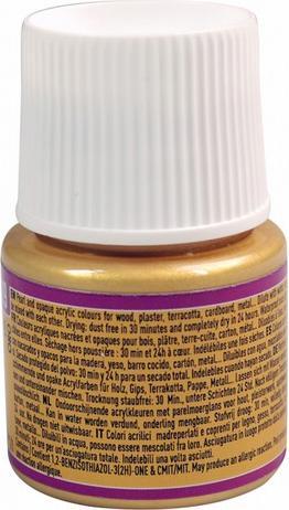 Actual product image Pebeo Deco Pearl acrylic paint (Gold, 45 ml)