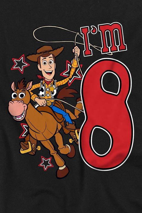 Immagine prodotto Toy Story I'm 8 Maglietta Compleanno Legno Bambini (140)