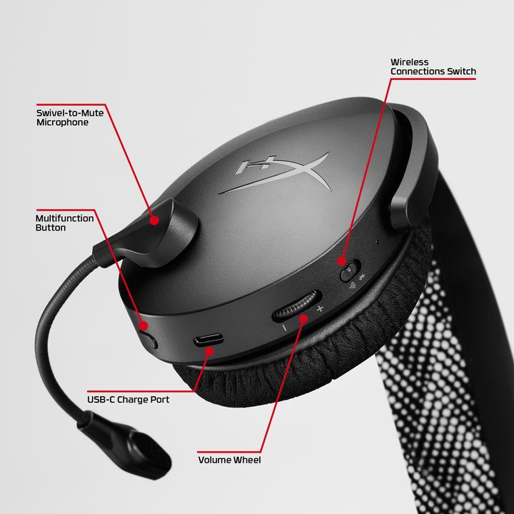 Actual product image HyperX AJ0T1AA Cloud Jet Dual WL Black (Wireless)