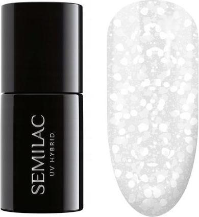 Actual product image Semilac UV Nail Polish Hybrid 490 Ice Crushed 7ml (Ice Crushed, UV gel varnish)
