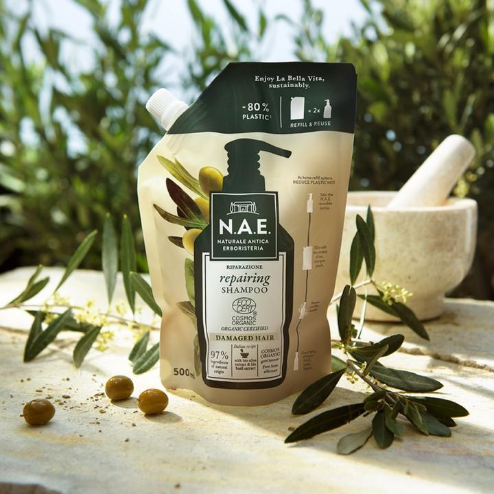 Actual product image N.A.E. Shampoo & Treat Repairing Refill 500 ml (500 ml, Liquid shampoo)