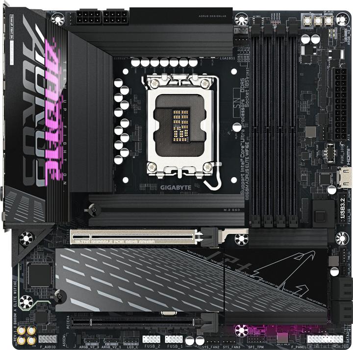 Actual product image Gigabyte B860M AORUS ELITE WIFI6E (LGA 1851, Intel B860, mATX)