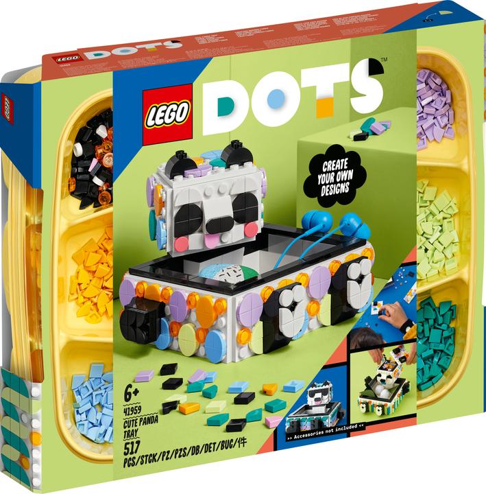 Actual product image LEGO Panda storage tray (41959, LEGO Dots)