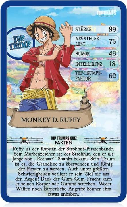 Actual product image Winning Moves Top Trumps One Piece Collectables, card game, from 2 players, from 8 years (DE edition) (German)