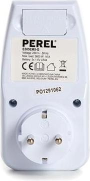 Image du produit Perel COMPTEUR D'ÉNERGIE - 230 V - 16 A - CONTACT DE PROTECTION (SYSTÈME ALLEMAND)