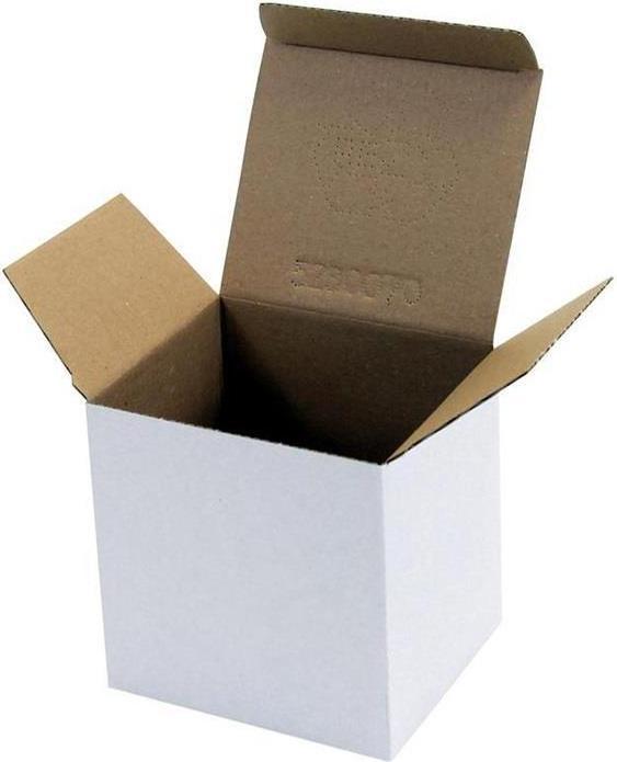 Immagine prodotto Transpak Cartone pieghevole a 1 parete fondo automatico dimensioni 110x95x110mm A7 qualità 1.1E bianco bianco (40 x)