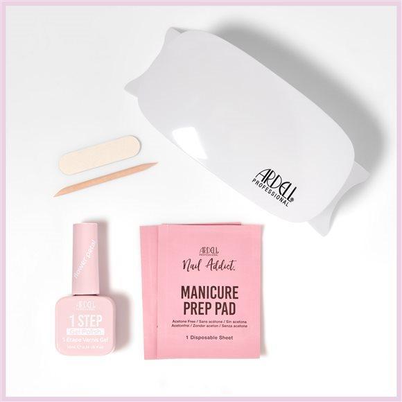 Immagine prodotto Ardell 1 Step Gel Polish Starter Kit Flower Petal (Pink, Smalto per unghie effetto gel)