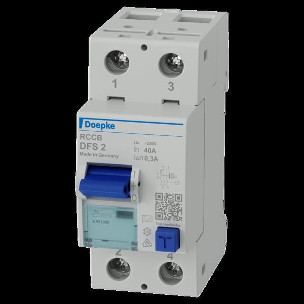 Actual product image Doepke DOEP DFS2-040-2/0,3-A Fi switch 40A 0,3A 2p