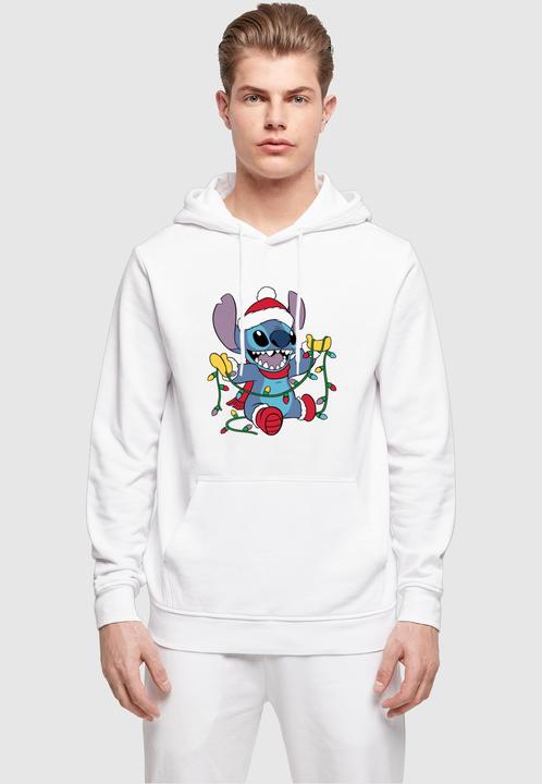 Immagine prodotto Absolute Cult Lilo e Stitch - Felpa con cappuccio Basic con luci di Natale - 114401 (4XL)