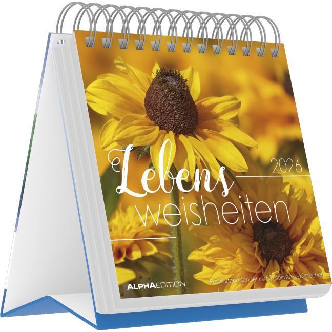 Produktbild Alpha Edition Lebensweisheiten - Postkartenkalender mit 53 Motiven und Zitaten (Deutsch)