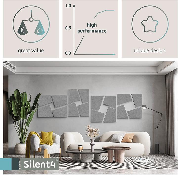 Produktbild Silent4 Schallabsorber (16 Stk.)