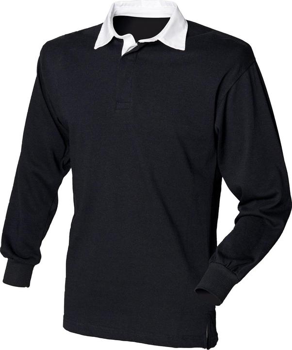 Front Row Langarm Klassik Rugby Polo Shirt
