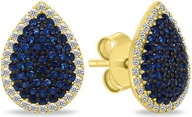 Image du produit Brilio Silver - Elegant gold-plated earrings with cubic zirconia EA1154YB
