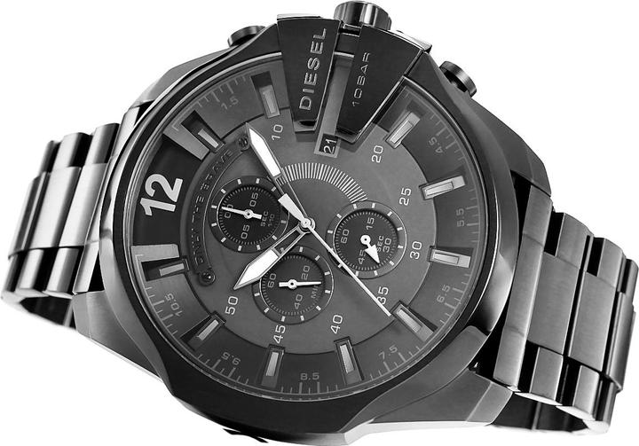 Image du produit Diesel Zegarek Zegarek Męski Mega Chief DZ4355 Czarny (Chronographe, 51 mm)