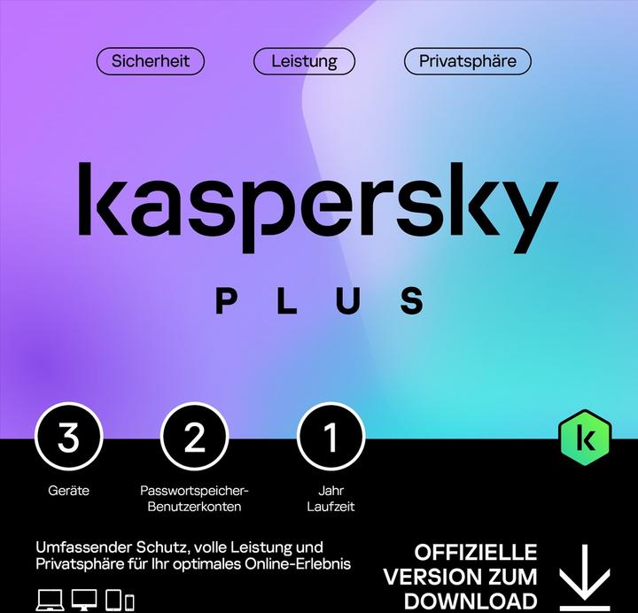 Kaspersky Plus (3 PC) (3 Utente, 12 mesi)