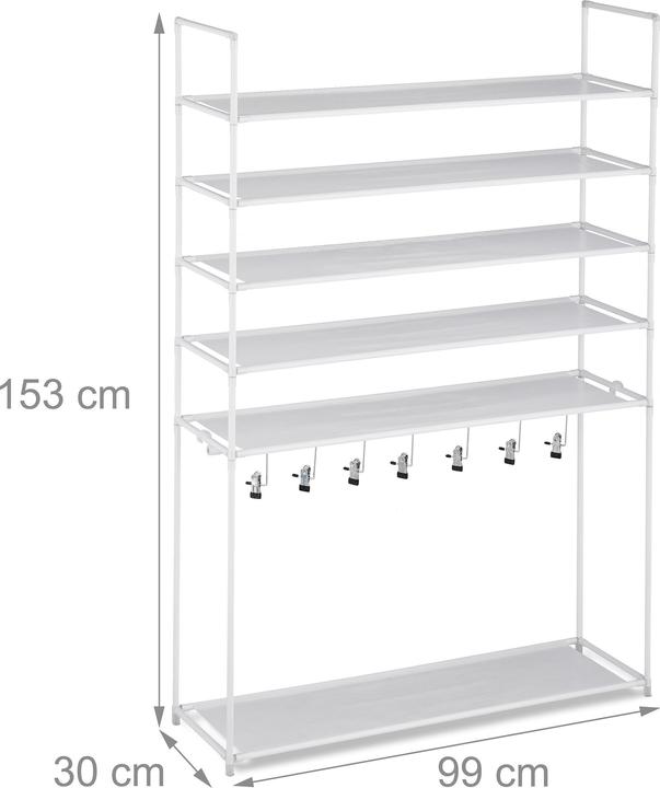 Productafbeelding Relaxdays Schoenrek (99 x 30 x 153 cm)
