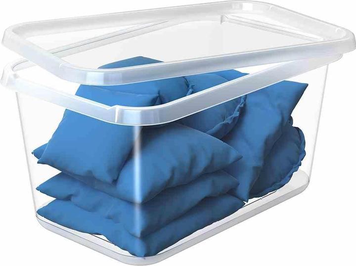 Actual product image Orthex BasicBox SmartStore Basic made of PP in colour transparent, 58x39x30 cm capacity: 44 l, Basic L (58 x 39 x 30 cm, 44 l)