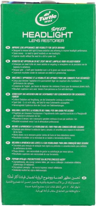 Nährwerte und Zutaten Turtle Wax Headlight Lens Restorer (236 ml)