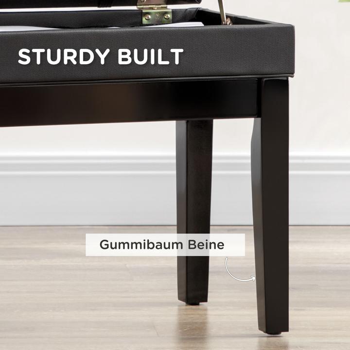 Image du produit Homcom Banc de piano avec espace de rangement (Banc de piano)