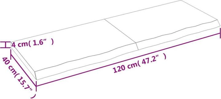 Produktbild VidaXL Emerald (120 x 40 x 4 cm)